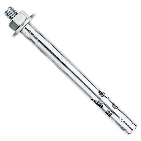 Powers Fasteners Sleeve Expansion Anchor, 3/4" Dia, 8-1/4" L, Carbon Steel Zinc, 10 PK POW 05065S